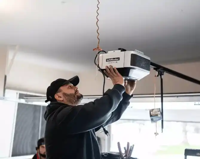 expert checking liftamaster garage door opener
