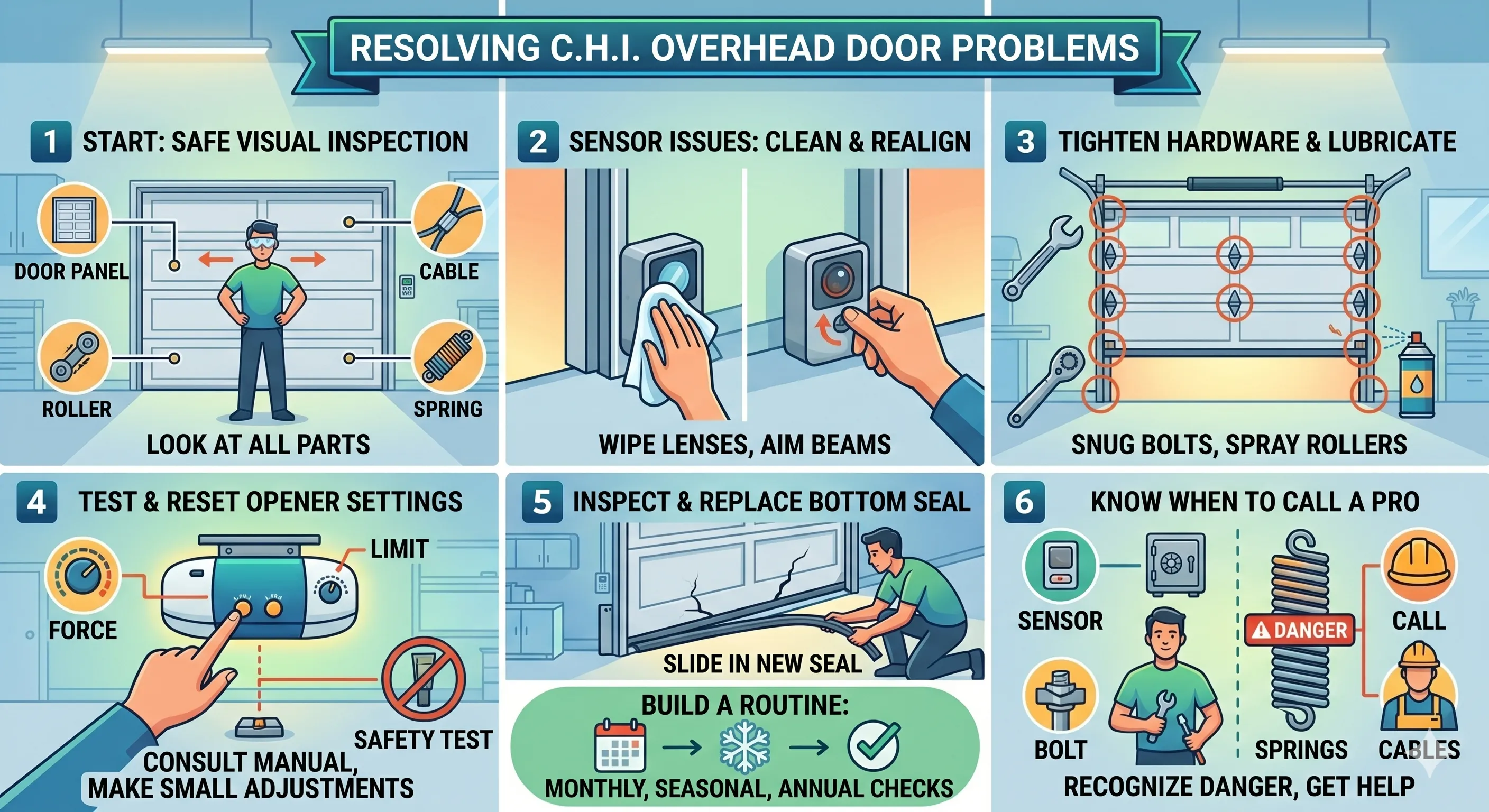 How to Resolve C.H.I. Overhead Door Problems Like a Pro